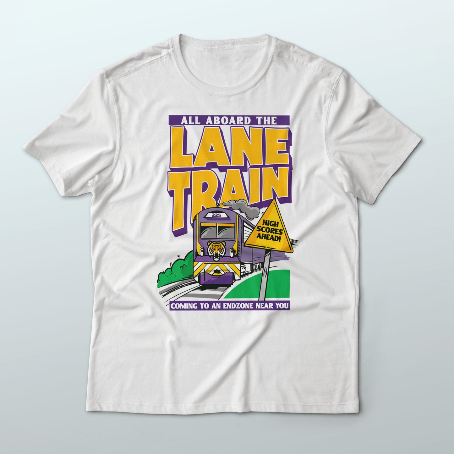 All Aboard the Lane Train Cartoon